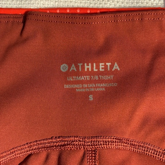 Athleta Ultimate Stash Pocket Colorblock Activewear 7/8 Tight Size Small - Picture 5 of 10